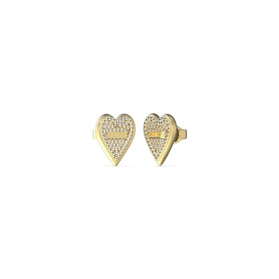 Boucles d'oreilles GUESS Love Me Tender en métal doré