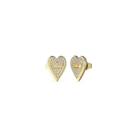 Boucles d'oreilles GUESS Love Me Tender en métal doré