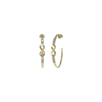 Boucles d'oreilles GUESS Endless Dream en métal doré