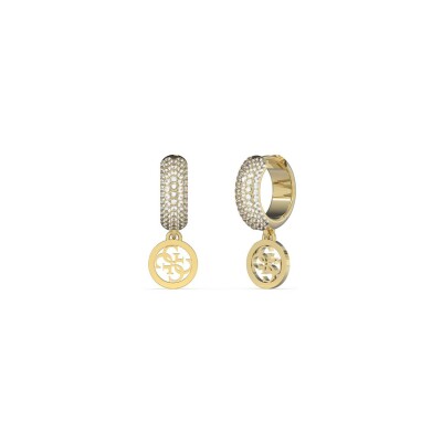 Boucles d'oreilles GUESS Crazy Earrings en métal doré