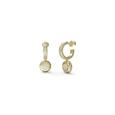 Boucles d'oreilles Guess Lion King en acier doré