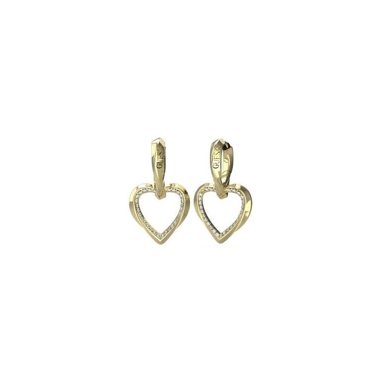 Boucles d'oreilles Guess Lion King en acier doré