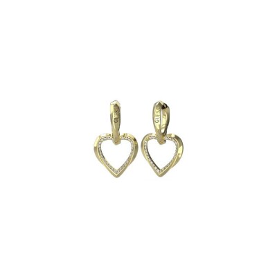 Boucles d'oreilles Guess Lion King en acier doré