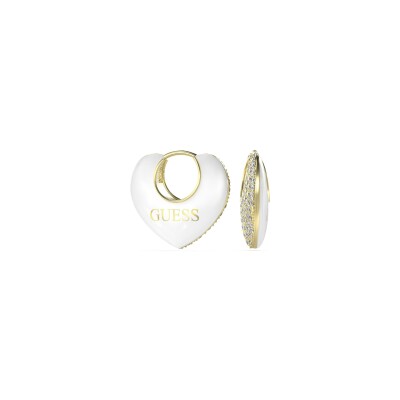 Boucles d'oreilles Guess Crazy In Love en acier et zircons
