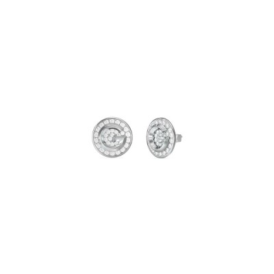 Boucles d'oreilles Guess en acier et zircon