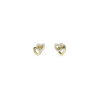 Boucles d'oreilles Guess Beloved en acier doré