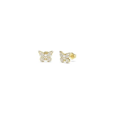 Boucles d'oreilles Guess Borboleta en acier doré