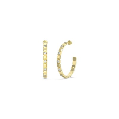 Boucles d'oreilles Guess Ace Of Diamonds en acier doré