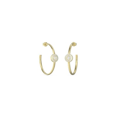Boucles d'oreilles Guess G Talisman en acier doré