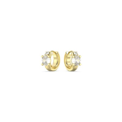 Boucles d'oreilles Guess Piercing Studio en acier doré