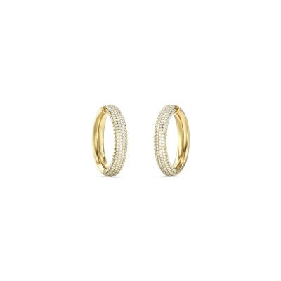 Boucles d'oreilles Guess Madison en acier doré et zircon cubique