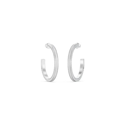 Boucles d'oreilles Guess Madison en acier et zircon cubique