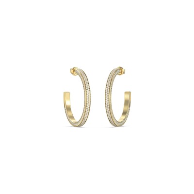 Boucles d'oreilles Guess Madison en acier doré et zircon cubique