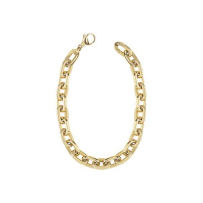 Collier Guess The Chain en acier doré chaîne texturée