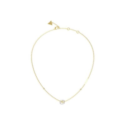 Collier Guess Racer Tag en acier doré