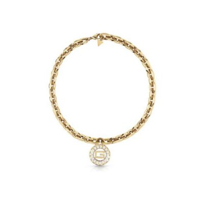 Collier Guess Icon en métal doré