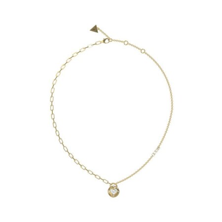 Collier GUESS Rolling Hearts en métal doré