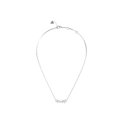 Collier Guess en acier et zircon