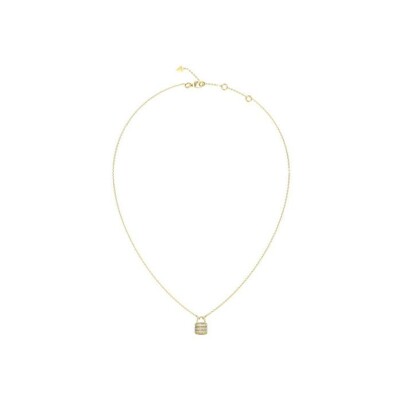 Collier Guess en acier doré et zircon