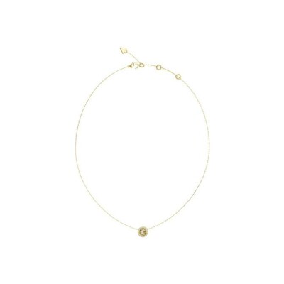 Collier Guess en acier doré et zircon