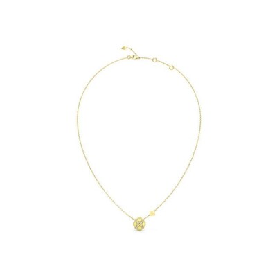 Collier Guess en acier doré et zircon