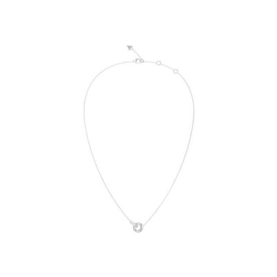 Collier Guess Les Baguettes en acier et zircon cubique