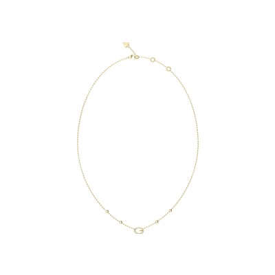 Collier Guess G Camden en acier doré et zircon cubique