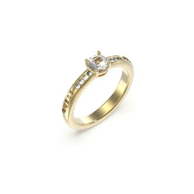 Bague Guess It's Raining Rings en métal doré et oxydes de zirconium