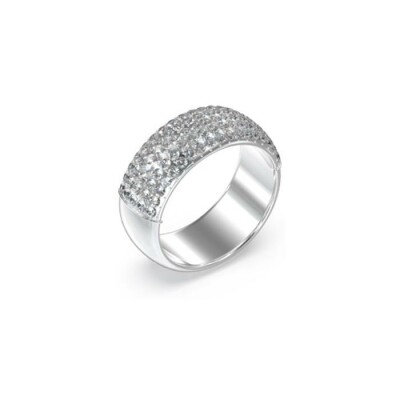 Bague Guess It's Raining Rings en acier et oxydes de zirconium