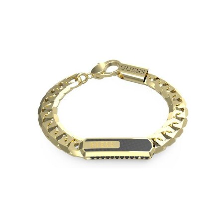 Bracelet Guess RACER TAG en acier doré