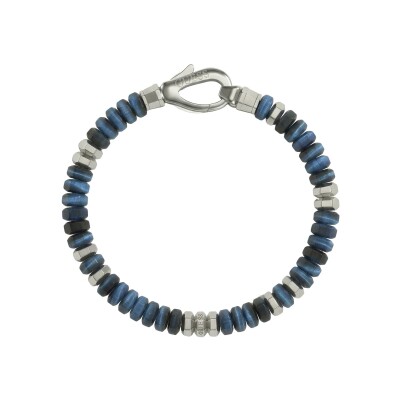 Bracelet Guess Life In Tokyo en acier et lapis lazuli