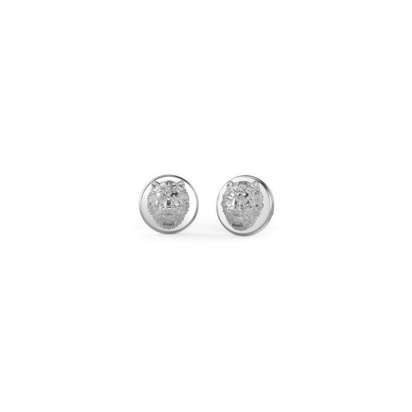 Boucles d'oreilles Guess LION KING en acier