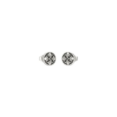 Boucles d'oreilles Guess Savage Rebel en acier