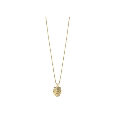 Collier Guess LION KING en acier doré