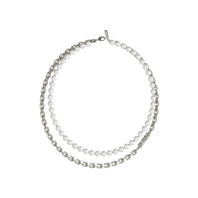 Collier Guess Edgy Styles en acier et perles