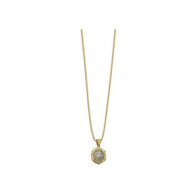 Collier Guess Lion Legacy en acier doré