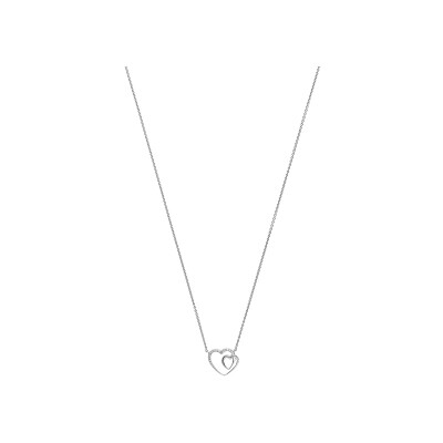 Collier Jourdan Bijoux Sentimento en argent et oxyde de zirconium