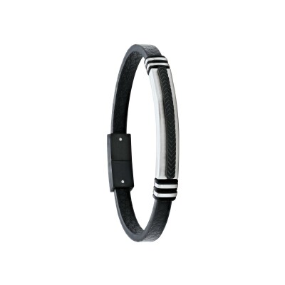 Bracelet Jourdan Bijoux Cuir en cuir et acier