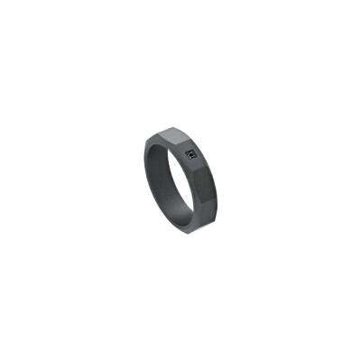Bague Jourdan Bijoux Titane en titane et diamant noir