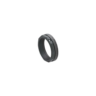 Bague Jourdan Bijoux Titane en titane et diamant noir