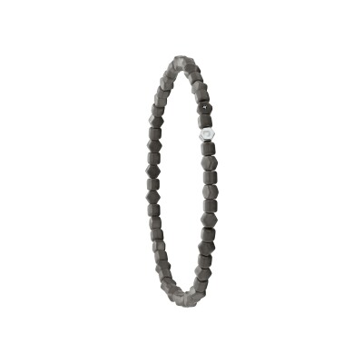 Bracelet Jourdan Bijoux Titane en titane et diamant noir