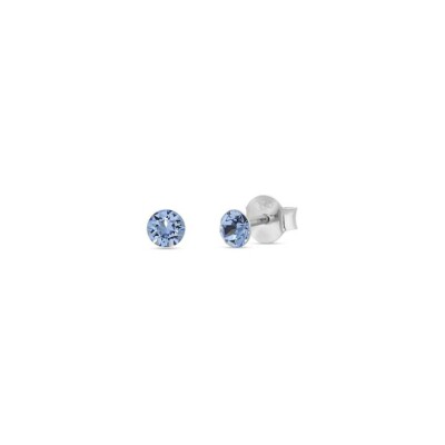 Boucles d'oreilles Spark Dotty en argent plaqué platine et cristaux