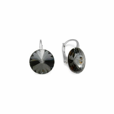 Boucles d'oreilles Spark Sweet Candy en argent plaqué platine et cristaux