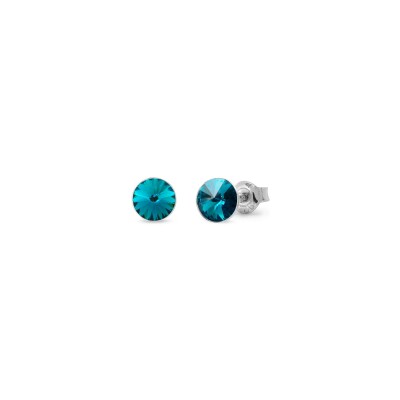 Boucles d'oreilles Spark Candy Studs en argent plaqué platine et cristaux