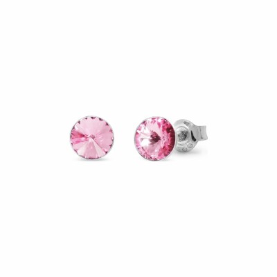 Boucles d'oreilles Spark Candy Studs Small en argent plaqué platine et cristaux