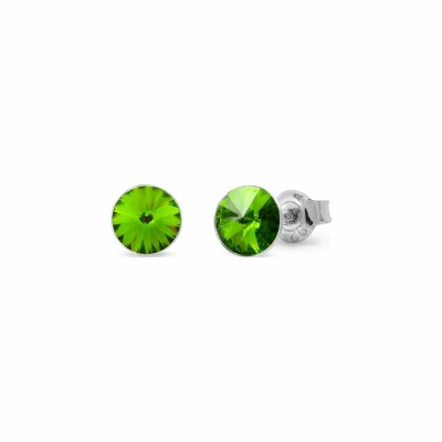 Boucles d'oreilles Spark Candy Studs Small en argent plaqué platine et cristaux