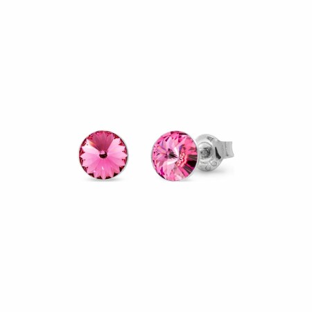 Boucles d'oreilles Spark Candy Studs Small en argent plaqué platine et cristaux