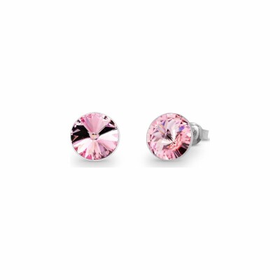 Boucles d'oreilles Spark Sweet Candy en argent plaqué platine et cristaux