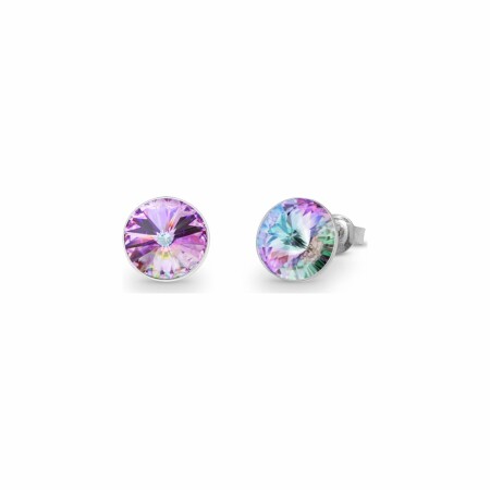 Boucles d'oreilles Spark Sweet Candy en argent plaqué platine et cristaux