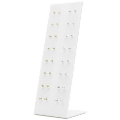 Kit boucles d'oreilles en or jaune, or blanc et oxyde de zirconium